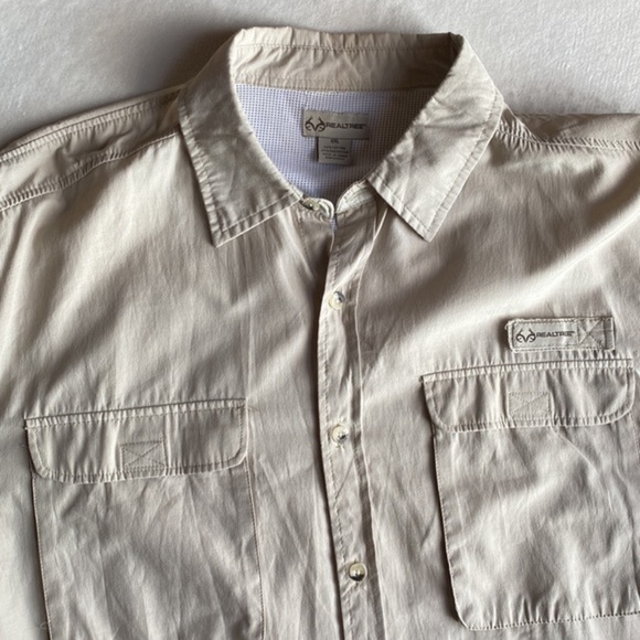 🏆HP Outdoor Style: Mens REALTREE Khaki Utility Jacket XXL - Picture 5 of 7
